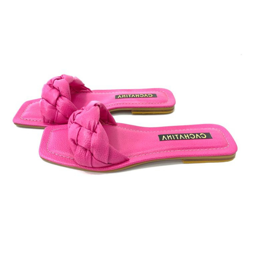 CALZADO CACHATINA - SANDALIA PLANA MUJER - ARYA - CUERO FUCSIA