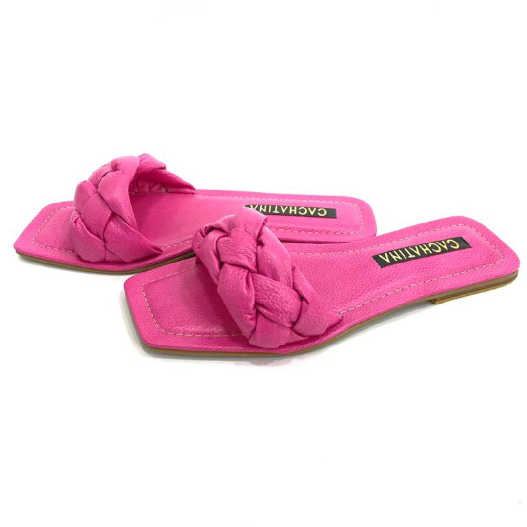 CALZADO CACHATINA - SANDALIA PLANA MUJER - ARYA - CUERO FUCSIA