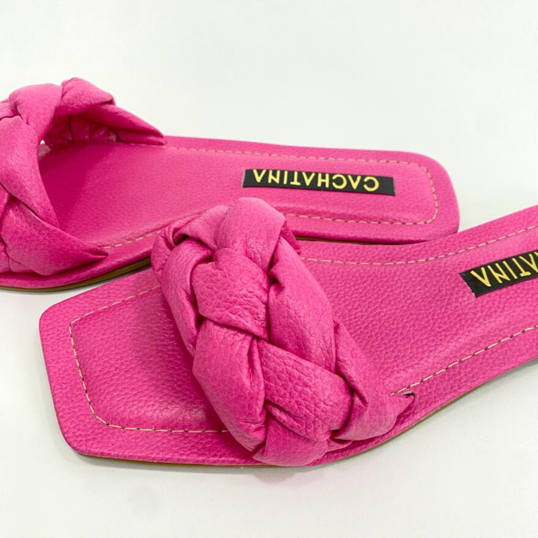CALZADO CACHATINA - SANDALIA PLANA MUJER - ARYA - CUERO FUCSIA