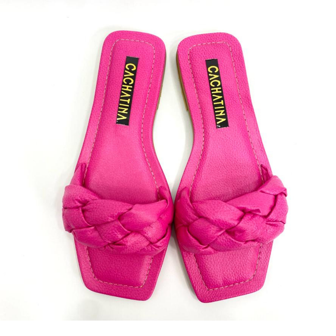 CALZADO CACHATINA - SANDALIA PLANA MUJER - ARYA - CUERO FUCSIA