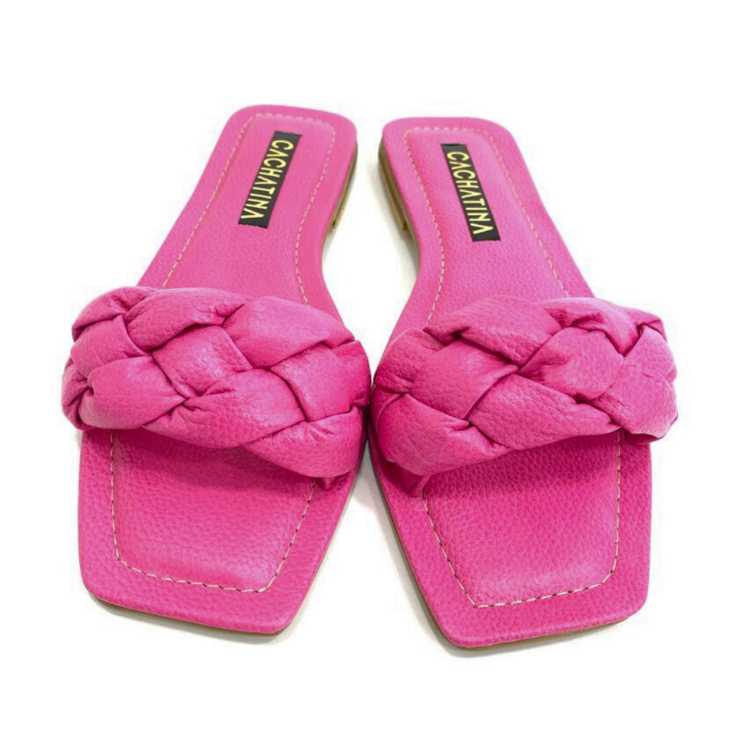 CALZADO CACHATINA - SANDALIA PLANA MUJER - ARYA - CUERO FUCSIA