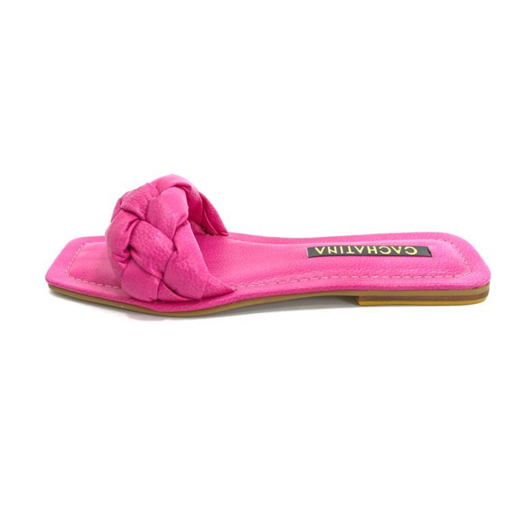 CALZADO CACHATINA - SANDALIA PLANA MUJER - ARYA - CUERO FUCSIA