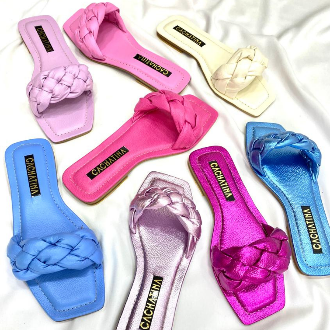 CALZADO CACHATINA - SANDALIA PLANA MUJER - ARYA - CUERO FUCSIA