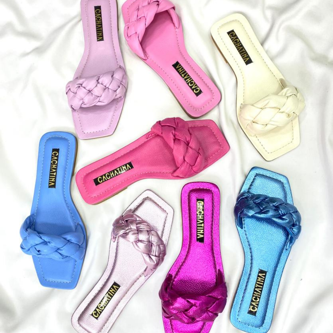 CALZADO CACHATINA - SANDALIA PLANA MUJER - ARYA - CUERO FUCSIA