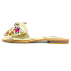 SANDALIA PLANA - NADINA - CUERO DORADO X AREQUIPE - CALZADO CACHATINA