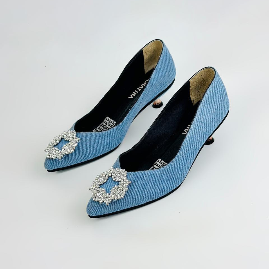 ADEI - CALZADO CACHATINA - ESTILETO MUJER - DENIM CLARO - TACON 3.5 (5 CM)