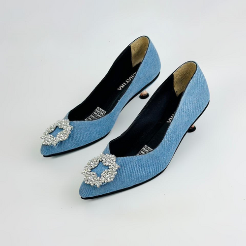 ADEI - CALZADO CACHATINA - ESTILETO MUJER - DENIM CLARO - TACON 3.5 (5 CM)