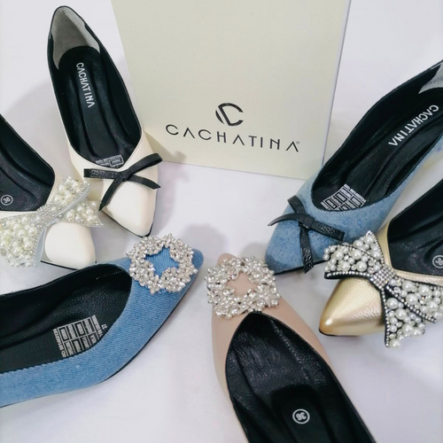 ADEI - CALZADO CACHATINA - ESTILETO MUJER - DENIM CLARO - TACON 3.5 (5 CM)