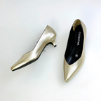 JESSIE - CALZADO CACHATINA - ESTILETO MUJER - CUERO DORADO - TACON 3.5 (5 CM)