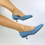 NATHA - CALZADO CACHATINA - ESTILETO MUJER - DENIM CLARO - TACON 3.5 (5 CM)