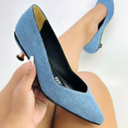NATHA - CALZADO CACHATINA - ESTILETO MUJER - DENIM CLARO - TACON 3.5 (5 CM)