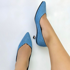 NATHA - CALZADO CACHATINA - ESTILETO MUJER - DENIM CLARO - TACON 3.5 (5 CM)