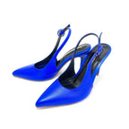 TACÒN - ADEL - 8.5 - CUERO AZUL PRINCESA - CALZADO CACHATINA