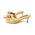 TACÒN - ADELA - 5.5 - CUERO TAUPE - CALZADO CACHATINA