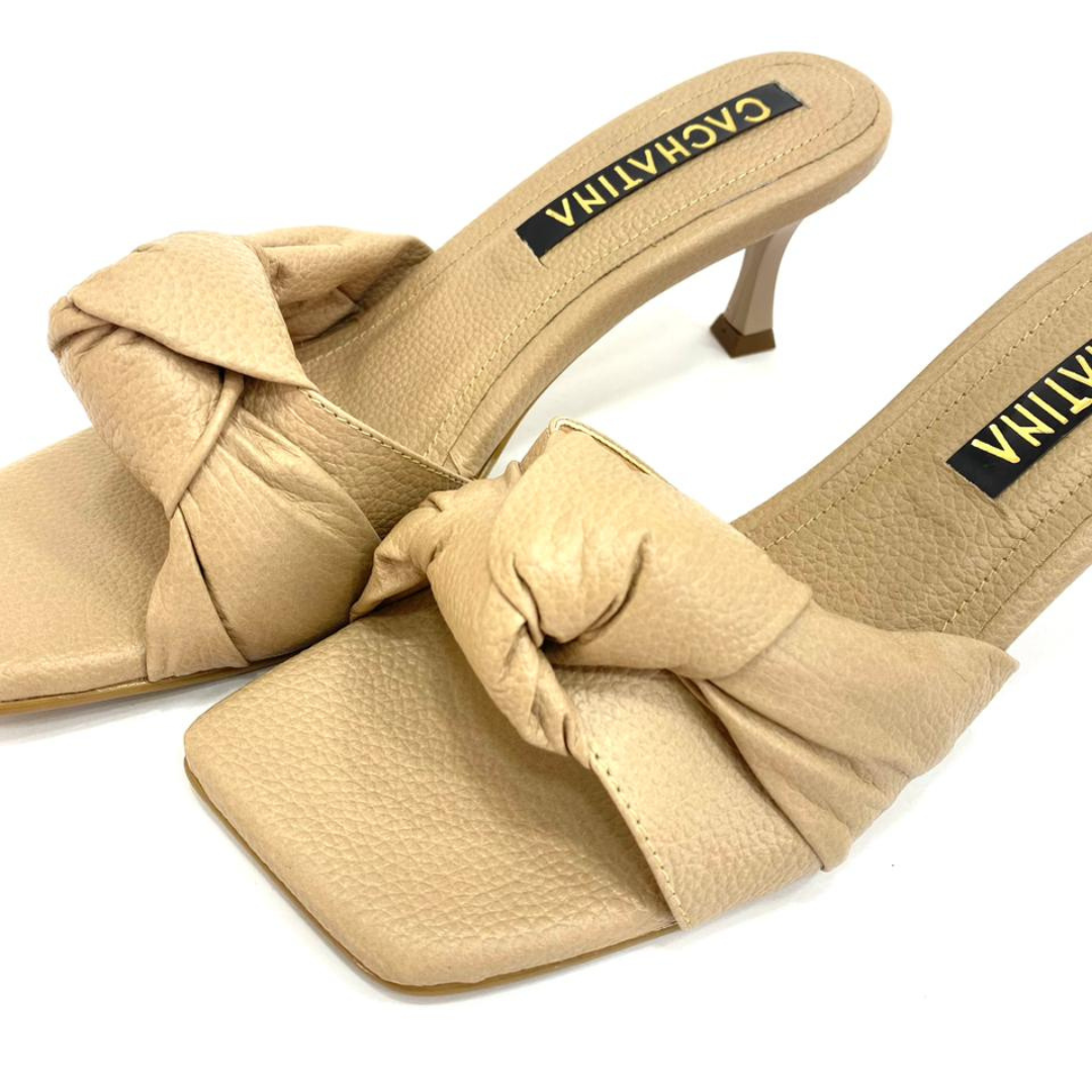TACÒN - ADELA - 5.5 - CUERO TAUPE - CALZADO CACHATINA