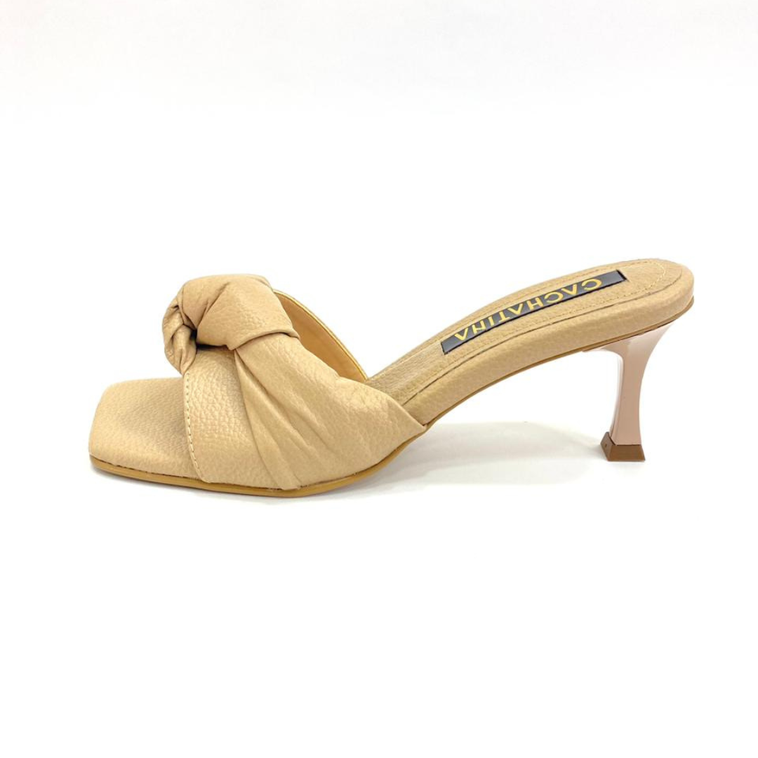 TACÒN - ADELA - 5.5 - CUERO TAUPE - CALZADO CACHATINA