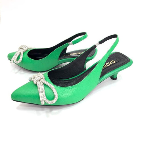 TACÒN - ADISON - 3.5 - CUERO VERDE LOZZA - CALZADO CACHATINA