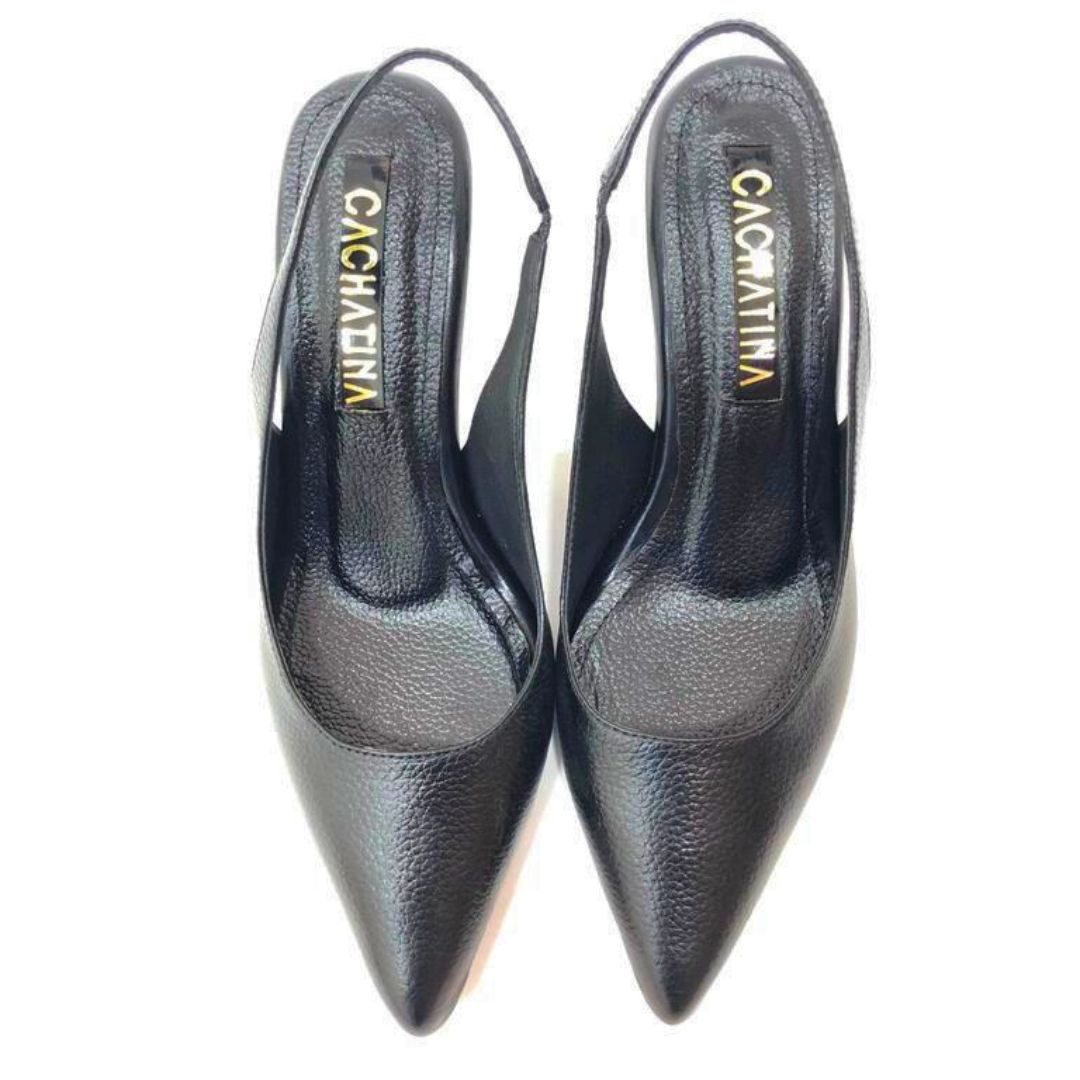 TACÒN - ADRIN - 5.5 - CUERO NEGRO - CALZADO CACHATINA