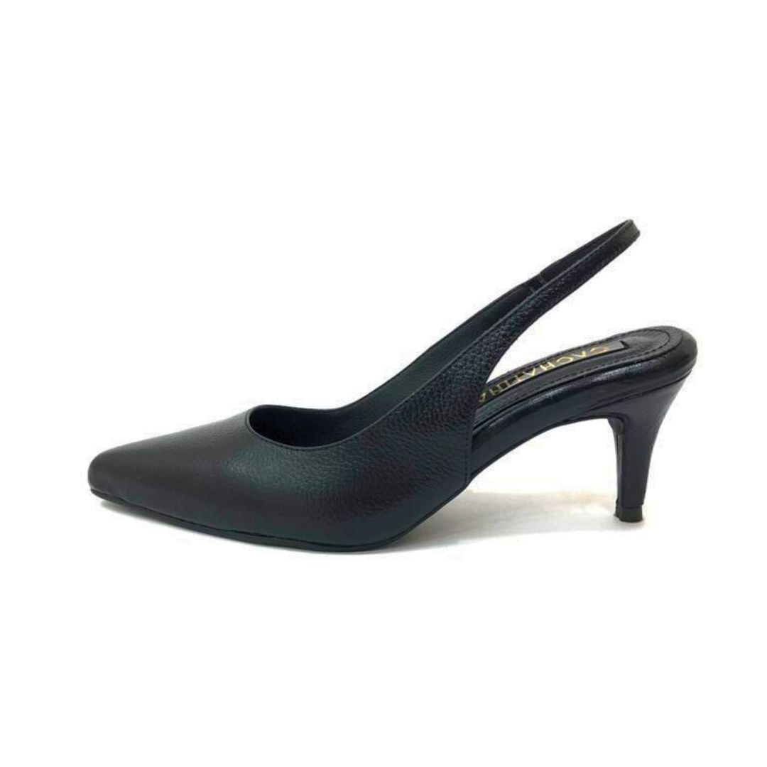 TACÒN - ADRIN - 5.5 - CUERO NEGRO - CALZADO CACHATINA