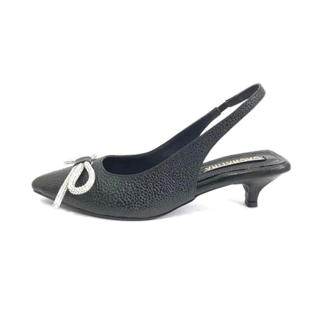 TACÒN - ADRIS - 3.5 - CUERO NEGRO - CALZADO CACHATINA