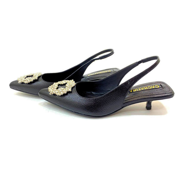 TACÒN - ALTAIR - 3.5 - CUERO NEGRO - CALZADO CACHATINA