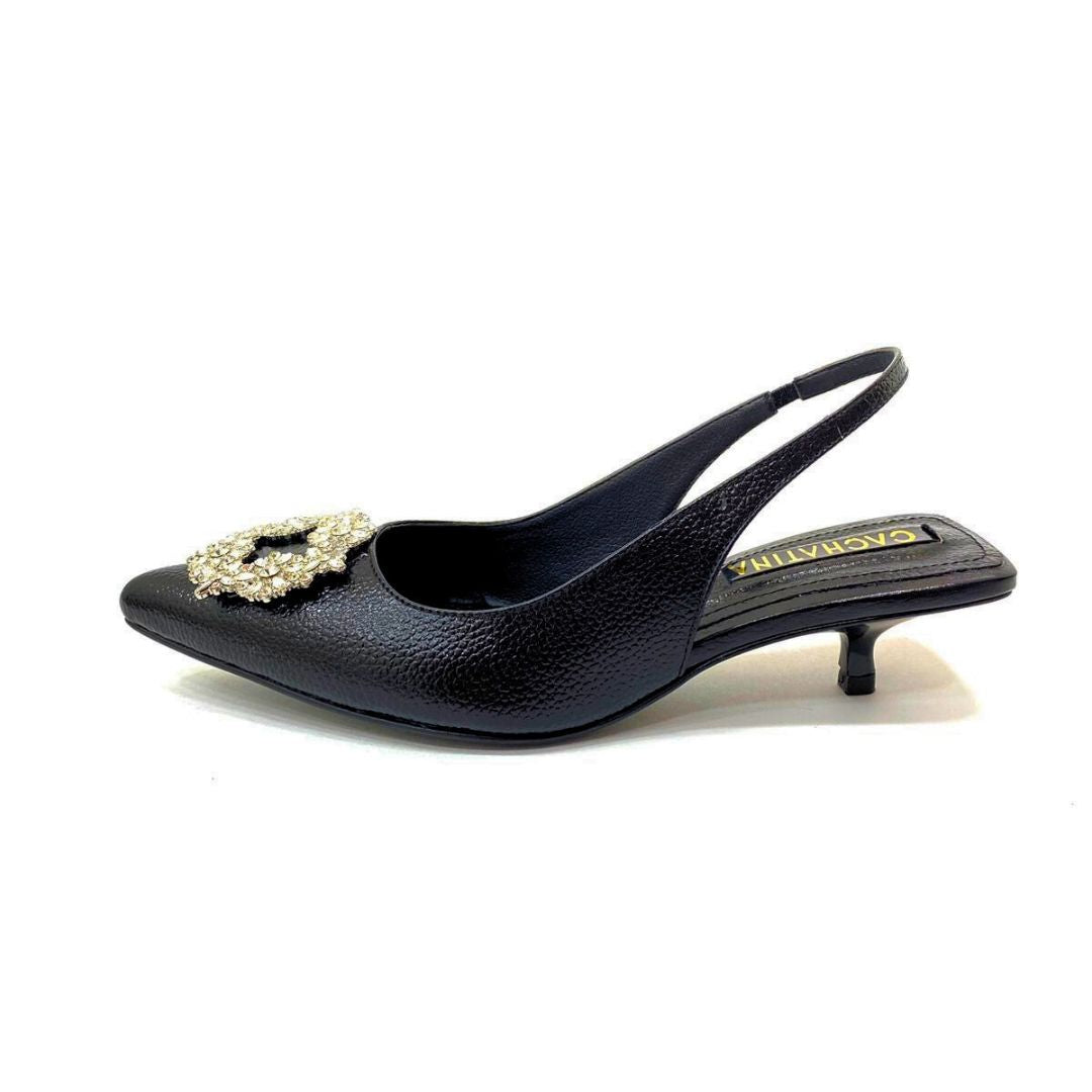 TACÒN - ALTAIR - 3.5 - CUERO NEGRO - CALZADO CACHATINA