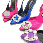 TACÒN - AMARILIS - 8.5 - CUERO FUCSIA - CALZADO CACHATINA