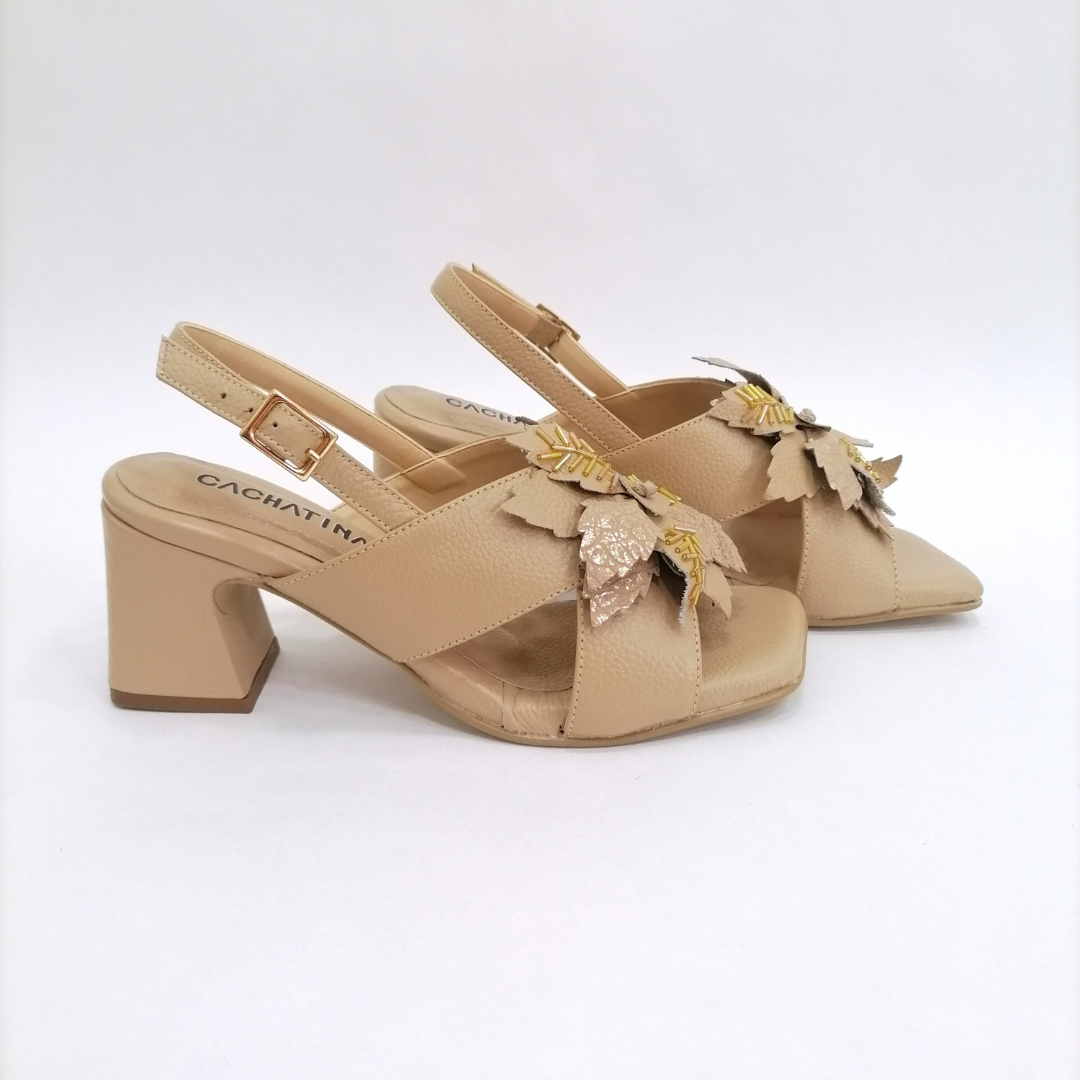 CALZADO CACHATINA - TACON MUJER - ANGY - CUERO FRAPE - ALTURA 5.5 (7.5 CM)