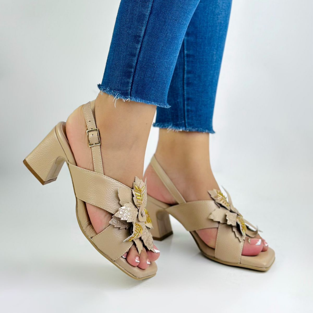 CALZADO CACHATINA - TACON MUJER - ANGY - CUERO FRAPE - ALTURA 5.5 (7.5 CM)