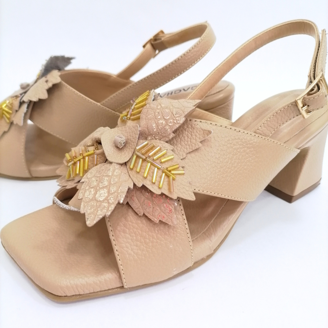 CALZADO CACHATINA - TACON MUJER - ANGY - CUERO FRAPE - ALTURA 5.5 (7.5 CM)
