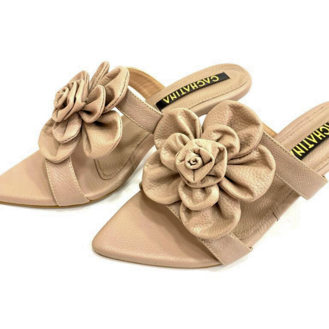 TACÒN - ASAKA - 5.5 - CUERO TAUPE - CALZADO CACHATINA