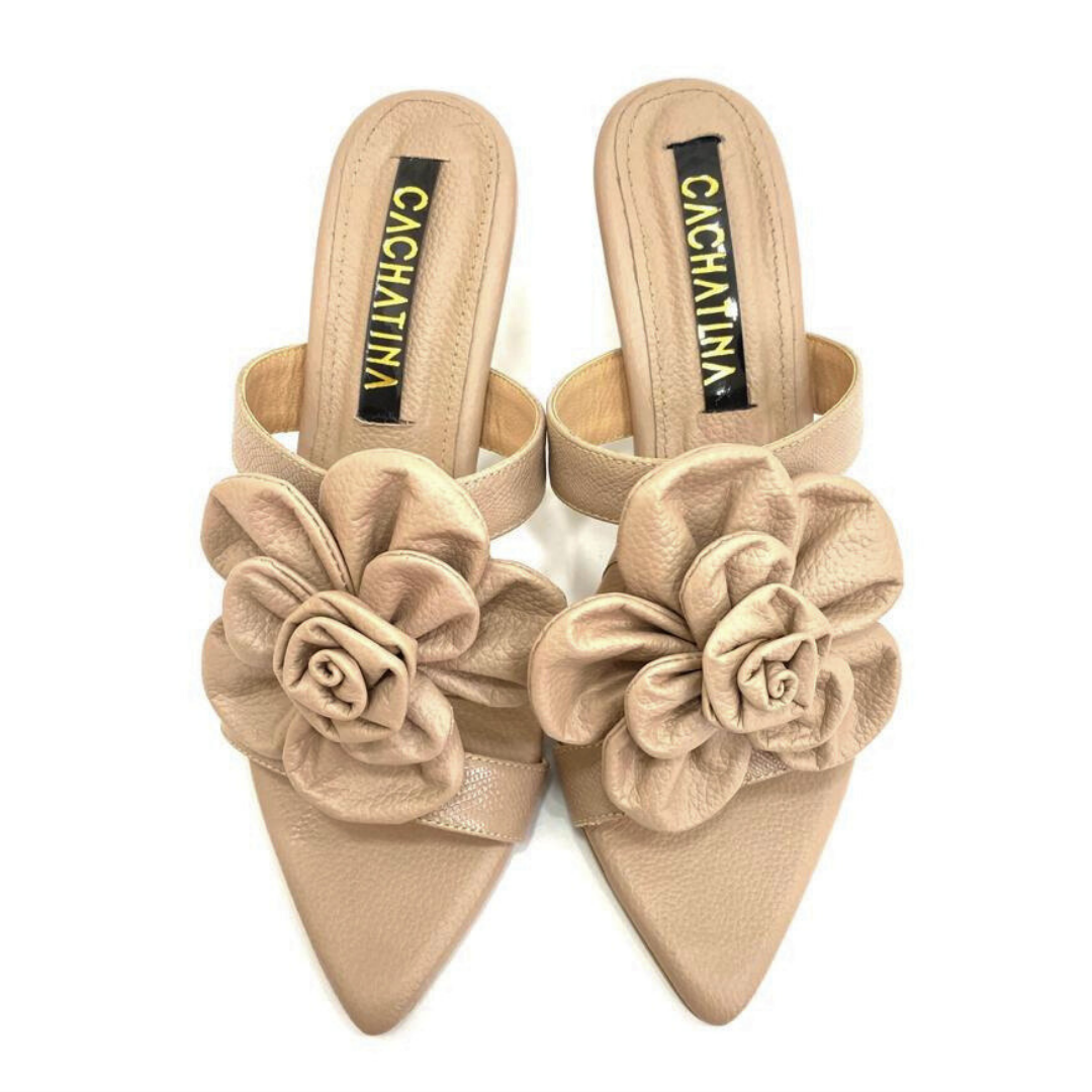 TACÒN - ASAKA - 5.5 - CUERO TAUPE - CALZADO CACHATINA