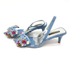 BANDY - CALZADO CACHATINA - ESTILETO MUJER - DENIM NEUTRO - TACON 5.5 (8 CM)