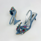 BANDY - CALZADO CACHATINA - ESTILETO MUJER - DENIM NEUTRO - TACON 5.5 (8 CM)