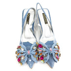 BANDY - CALZADO CACHATINA - ESTILETO MUJER - DENIM NEUTRO - TACON 5.5 (8 CM)