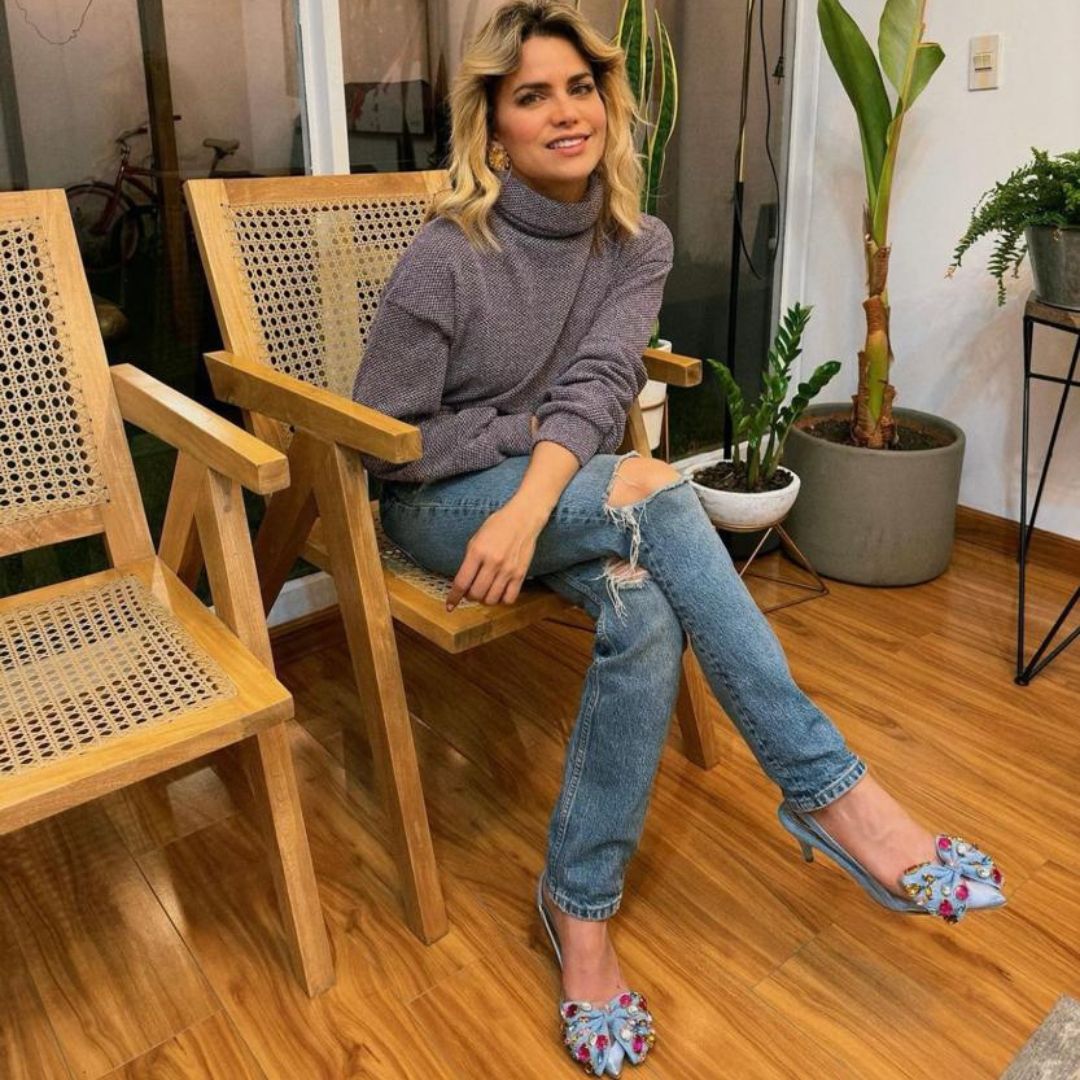 BANDY - CALZADO CACHATINA - ESTILETO MUJER - DENIM NEUTRO - TACON 5.5 (8 CM)
