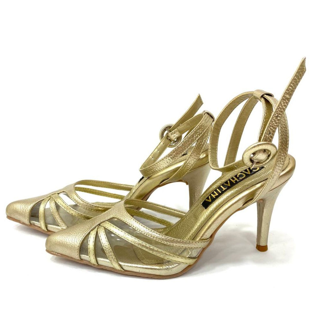 Clearance Sandalias Sandalias Españolas Cuero Tacones El Dorado
