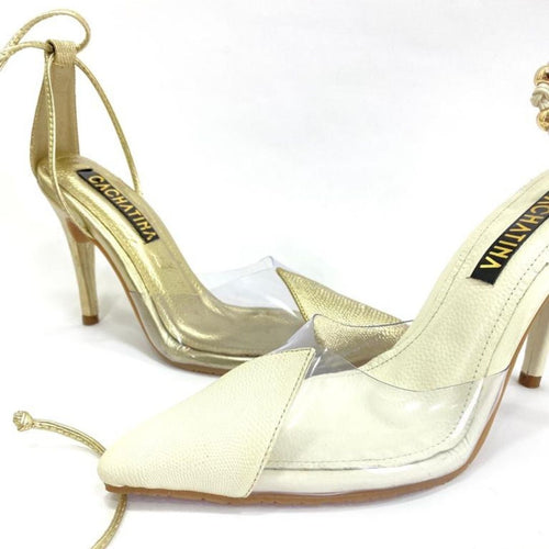 TACÒN - BELAUDY - 8.5 - CUERO DORADO - CALZADO CACHATINA