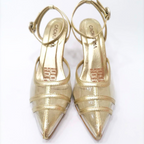 BRAIS - CALZADO CACHATINA - ESTILETO MUJER - CUERO DORADO - TACON 8.5 (11 CM)