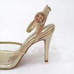BRAIS - CALZADO CACHATINA - ESTILETO MUJER - CUERO DORADO - TACON 8.5 (11 CM)
