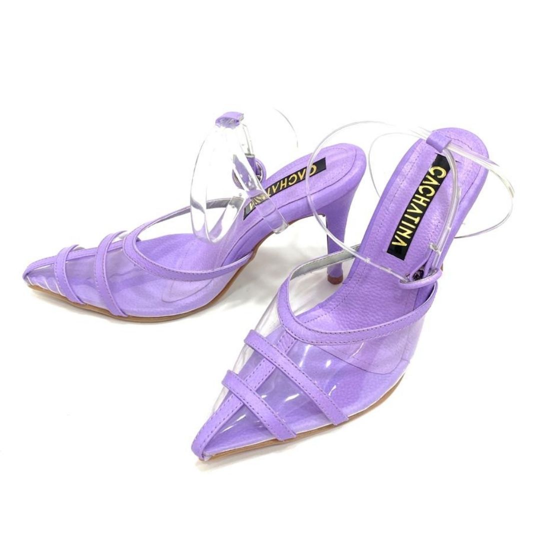 TACÒN - BRAULIA - 8.5 - CUERO LILA - CALZADO CACHATINA