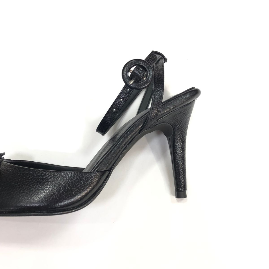BRIANA - CALZADO CACHATINA - ESTILETO MUJER - CUERO NEGRO - TACON 7.5 (10 CM)