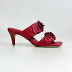 CALZADO CACHATINA - TACON MUJER - CLEO - CUERO ROJO - ALTURA 5.5 (7.5 CM)