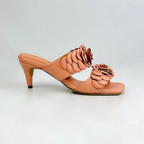 CALZADO CACHATINA - TACON MUJER - CLEO - CUERO DURAZNO - ALTURA 5.5 (8 CM)