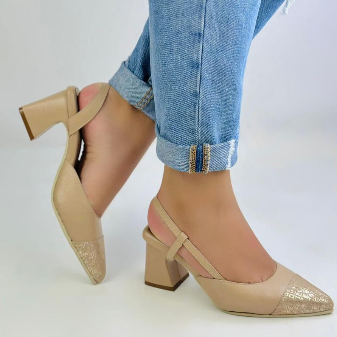 CLERI - CALZADO CACHATINA - ESTILETO MUJER - CUERO FRAPE X ANTHAVES FEAR LESS - TACON 5.5 (7.5 CM)