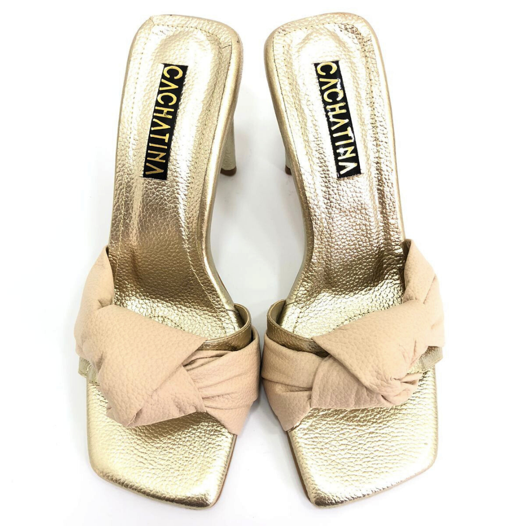 TACON - CLOUD - 7.5 - CUERO DORADO X TAUPE - CALZADO CACHATINA
