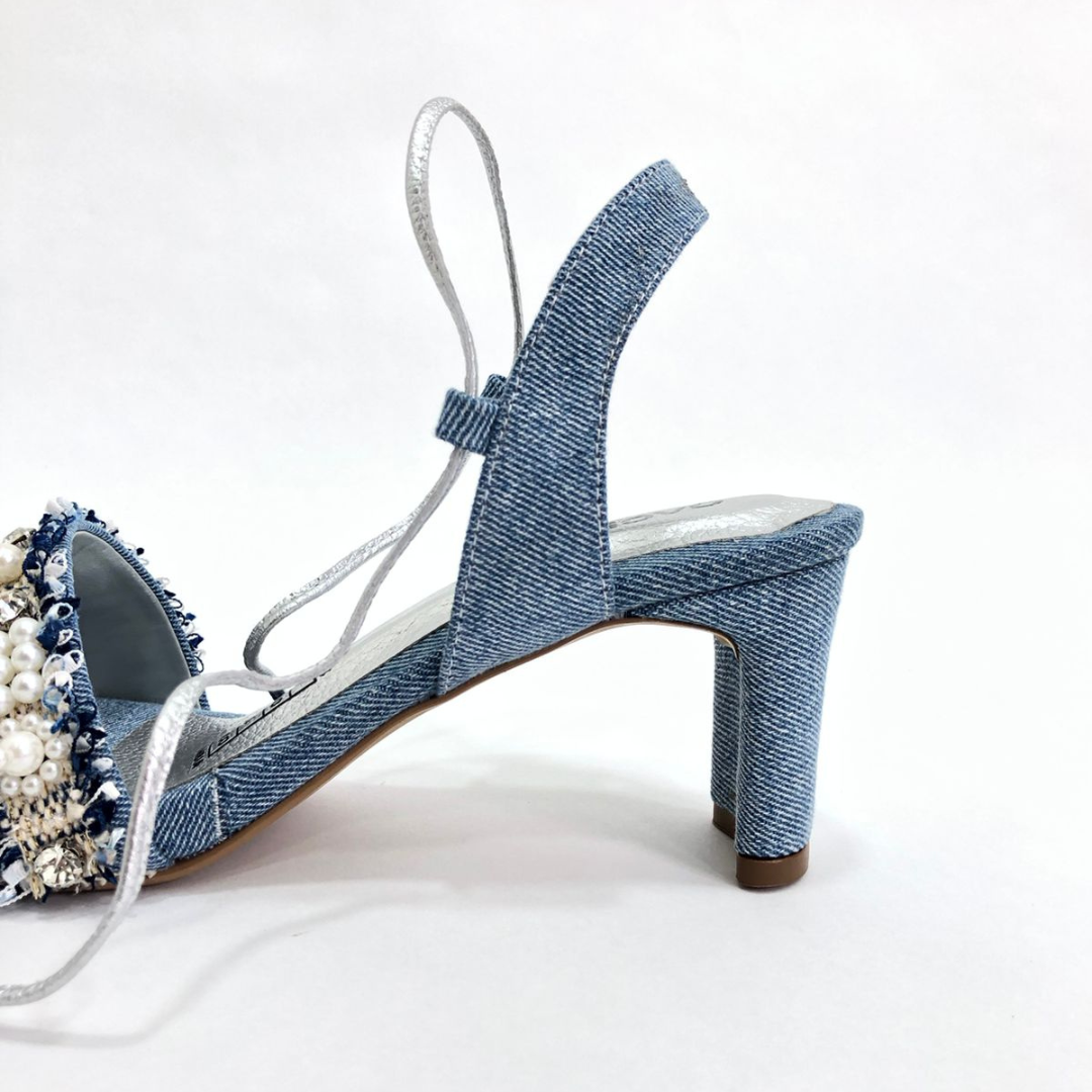 CALZADO CACHATINA - TACON MUJER - DRYSELY - DENIM CLARO - ALTURA 5.5 (7.5 CM)