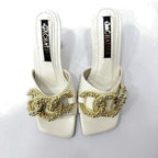 TACÒN - ELIXIMA - 7.5 - CUERO TALCO - CALZADO CACHATINA