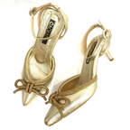 FABRIN - CALZADO CACHATINA - ESTILETO MUJER - CUERO DORADO - TACON 5.5 (8 CM)