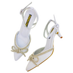 FABRIN - CALZADO CACHATINA - ESTILETO MUJER - CUERO BLANCO X TORNASOL - TACON 5.5 (8 CM)
